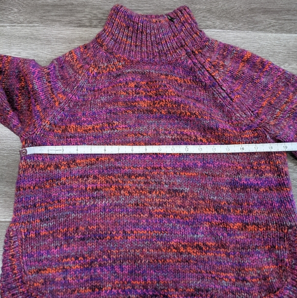 Madewell Women Multicolored Zip Turtleneck Sweater - Picture 12 of 15